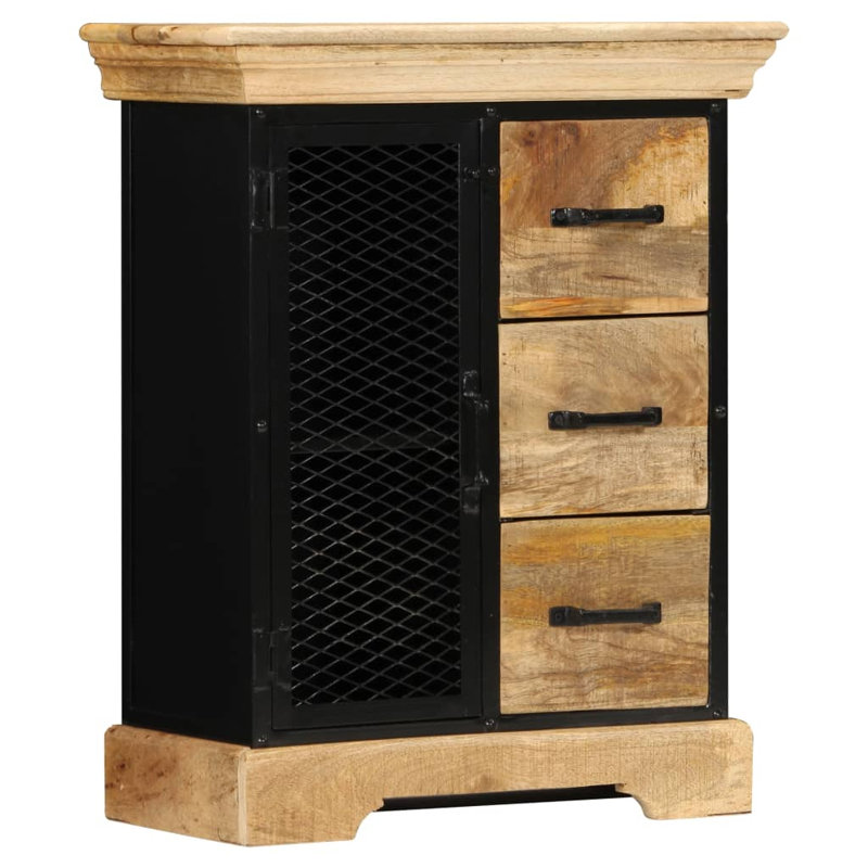 Sideboard 23.6" x 11.8" x 29.5" Solid Mango Wood