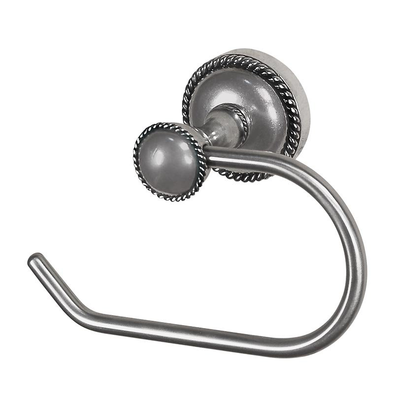 Equestre Wall Mounted Toilet Paper Holder, Vintage Pewter