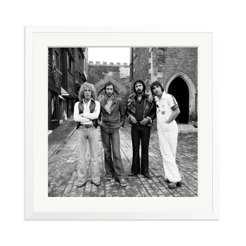 The Who at Shepperton Studios, White, 25" H x 25" W