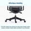 Fauteuil de bureau de luxe pivotant à 360 ° avec base pivotante et confortable avec réglage de l'angle à trois positions (90 ° à 120 °)