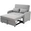 2 Seater Linen Sofa Bed-1220531943