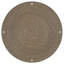 Table d'appoint ronde brun clair Burma (table basse incluse seulement)