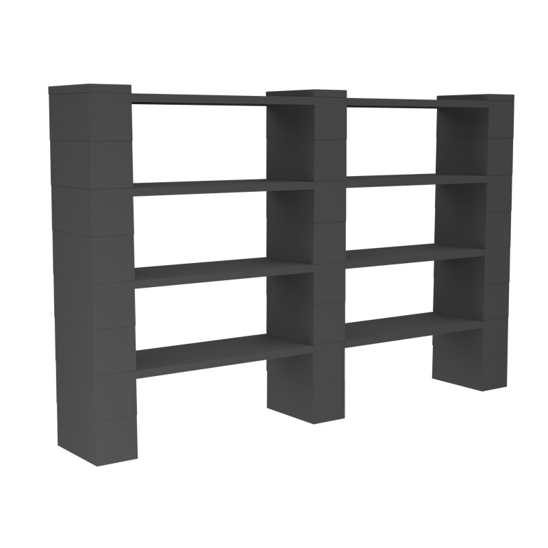 Ensemble de tablettes doubles EverBlock, Gris foncé