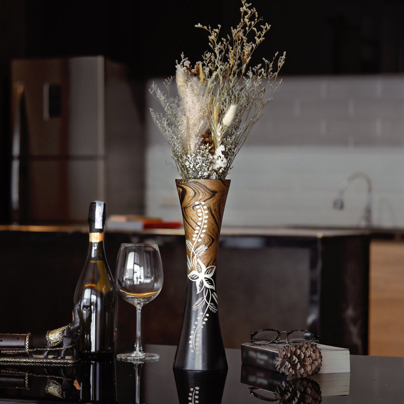 Handmade Wood Table Vase