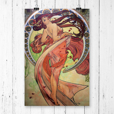 Alphonse Mucha Dance - Frameless Print