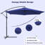 Parasol en porte-à-faux 10 pi Arabella-73844153