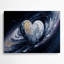 Art mural en métal gris Space Pluto