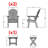 Anette Outdoor Adirondack Chair With Table-476427923