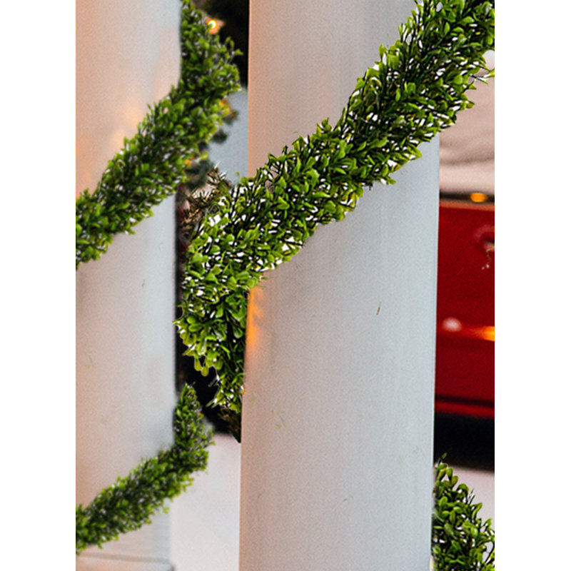 66'' in. Faux Boxwood Garland