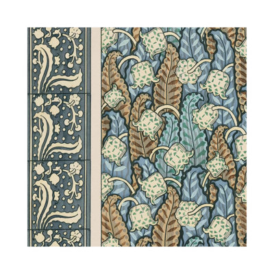 Nouveau Textile Motif IV - Wrapped Canvas Painting