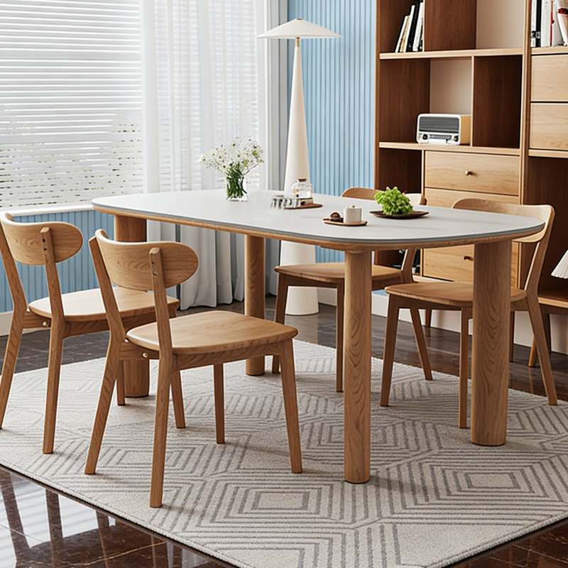 Table de salle à manger simple, H 29,53 po x L 62,99 po x l 31,5 po