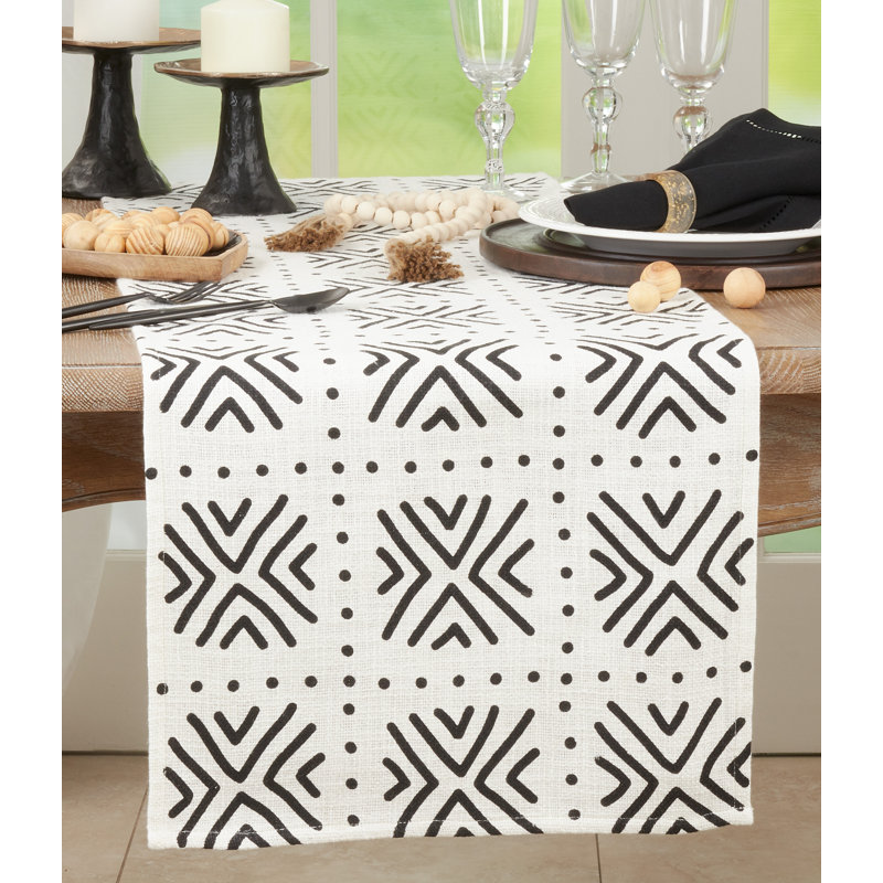 Chemin de table Marsala, Blanc