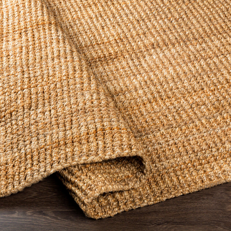 Tapis en jute et en sisal tissé à la main résistant aux taches Ikumi, Tapis de couloir 2 pi 6 po x 8 pi