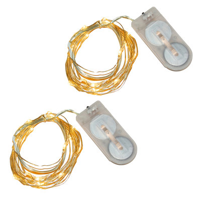 Battery Operated LED Fairy String Lights - 2 Count