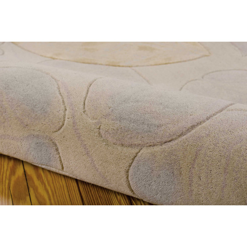 Tapis gris en laine touffeté à la main Galiya, Rectangle 5 pi 3 po x 8 pi 3 po