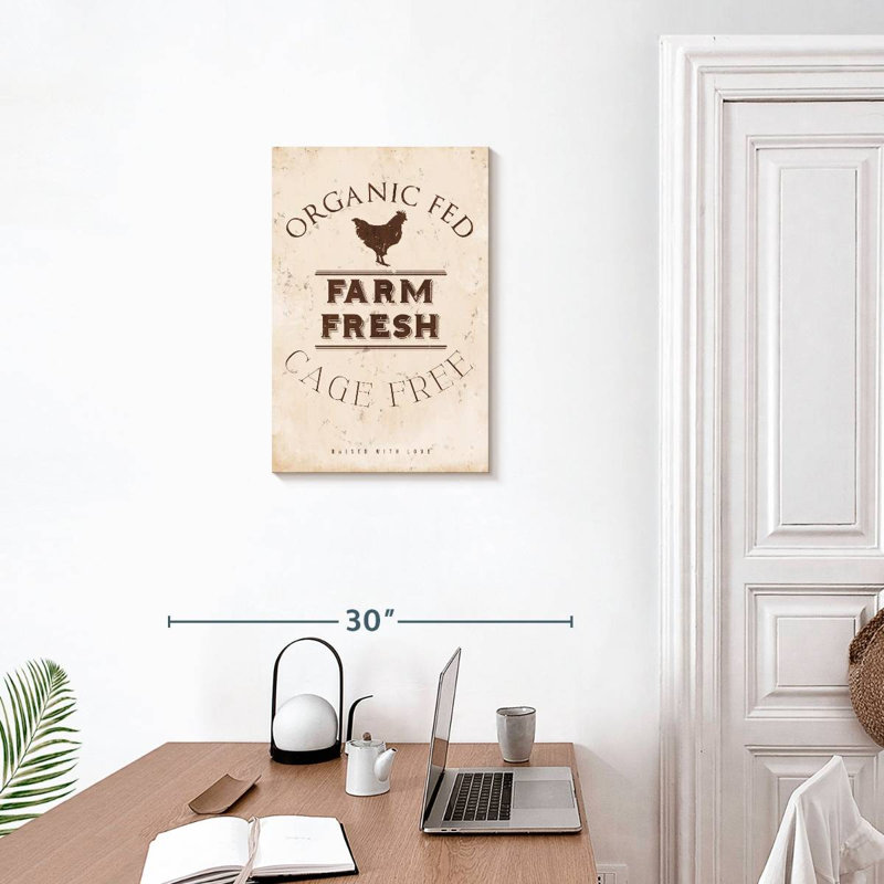 Plaque murale Farm Farm Chicken, H 24 po x l 16 po