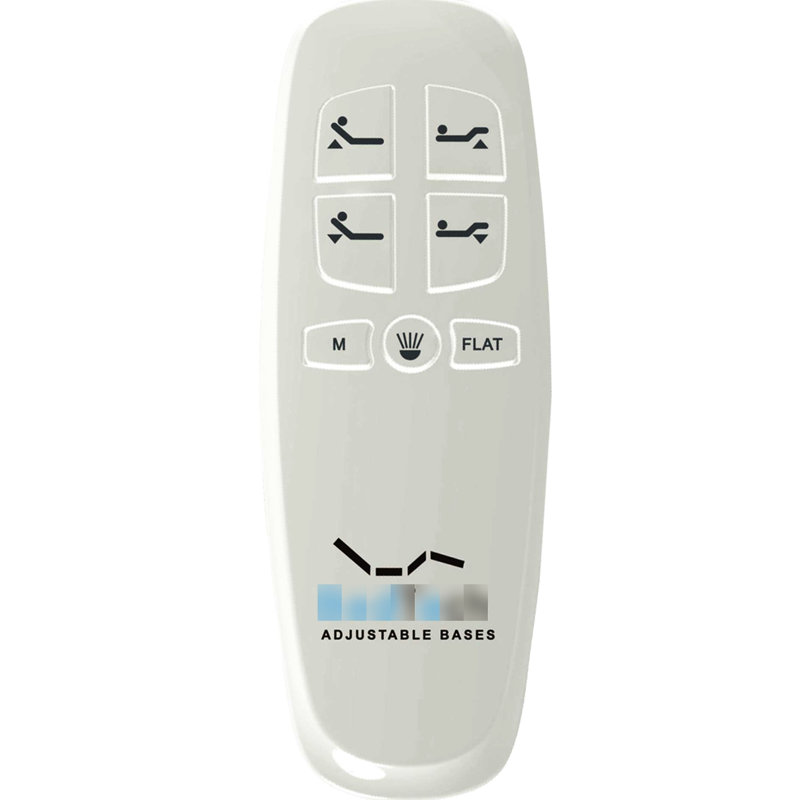 Lit double ajustable Bt2000 - télécommande sans fil, hauteur de 7 po, boîte de mise hors tension d'urgence en acier incluse