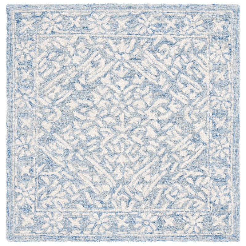 Rooney Hand Tufted Wool Oriental Rug, Square 3'