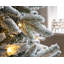 Green Artificial Christmas Tree Clear/White Lights with Stand-90545141