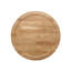 Table de bout ronde en bois avec tablette inférieure, brun érable
