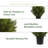 24 " H Faux Cedar Plant in Plastic Pot