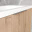 Meuble-lavabo mural 36 po avec lavabo et armoire latérale, portes à fermeture en douceur, armoire combinée (emballage KD)
