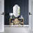 Notched Edge Wall Accent Mirror
