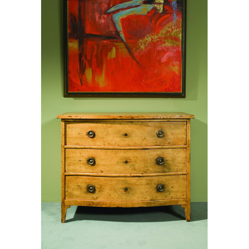Swedish 3 - Drawer Solid Wood Dresser