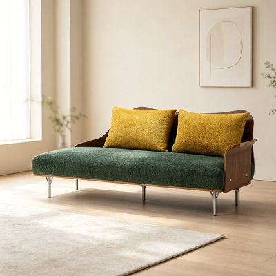 Luxury-Style Retro Fabric Leisure Chaise Lounge 