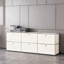 Armoire de rangement modulaire en métal avec tablettes réglables-368942425