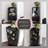 50'' H Wooden Corner Bar Cabinet, Mirrored Back Sideboard Cabinet With 2 Open Storage Shelves And 2 Drawers(Black)-692236549