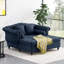 Lamm Tufted Upholstered Chaise Lounge with Rolled Arms and Nailhead Trim-1059597062