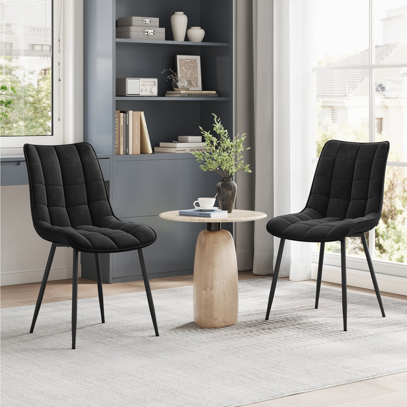 Chattooga Upholstered Dining Chair, Black