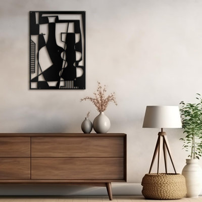 Abstract Wall Decor on Metal