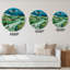 Route dans la campagne - Horloge murale-1952751322