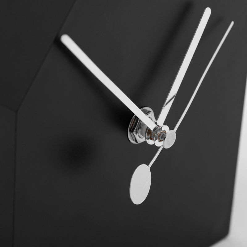  Horloge murale / de bureau amovible 21 po Salik Birdhouse, Noir