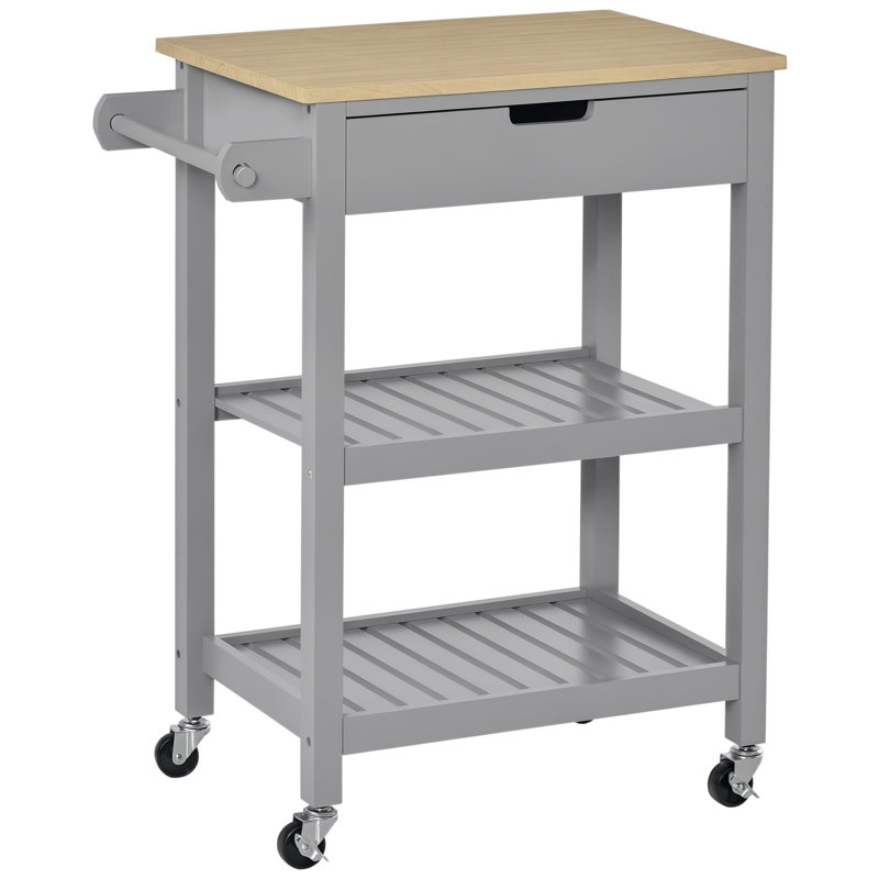 Wood Bar Cart