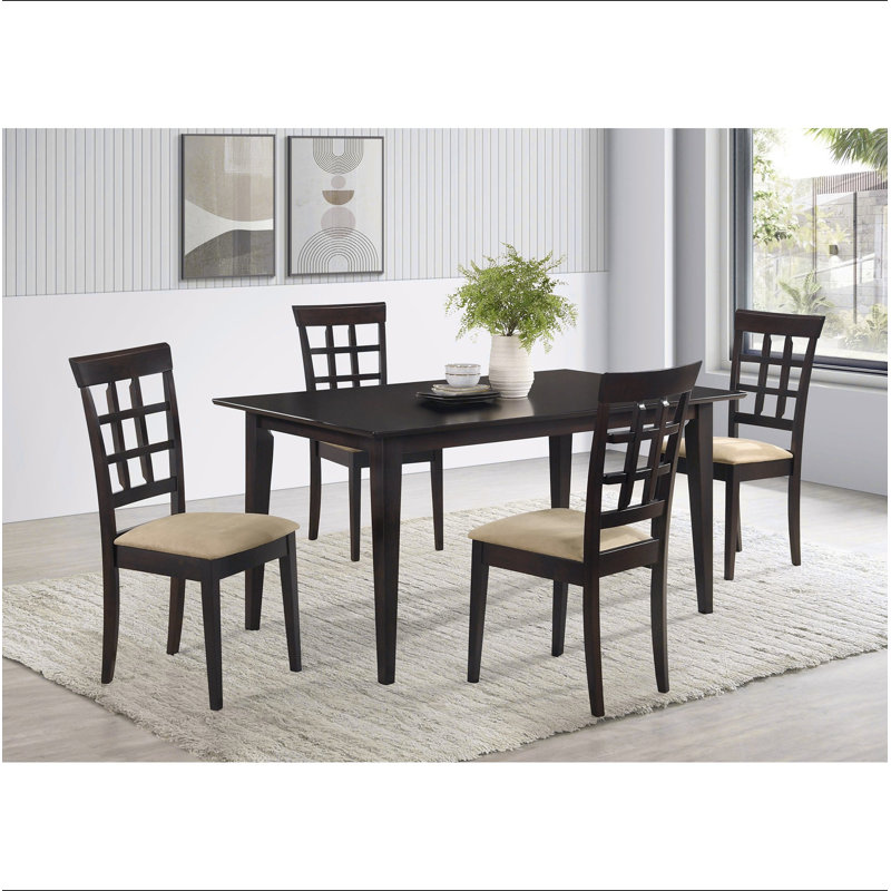 Ensemble repas 5 pièces Henin Cappuccino and Beige