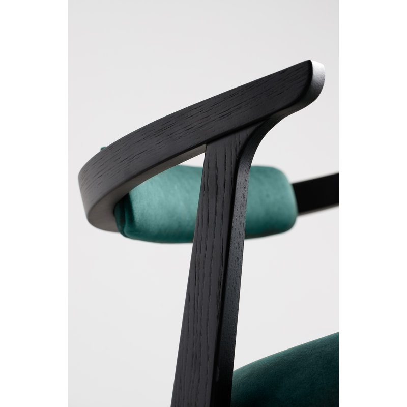 Ellis Dining Chair, Green, Black