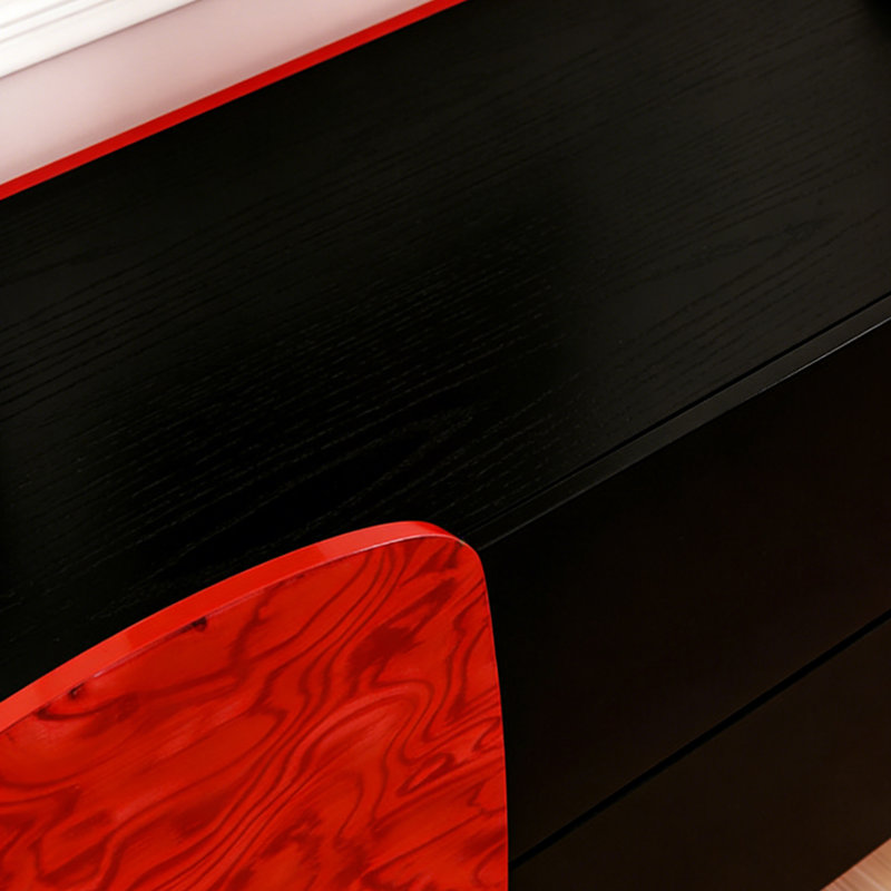 Console moderne minimaliste moderne, Noir, H 31,5 po x l 47,24 po x P 15,75 po