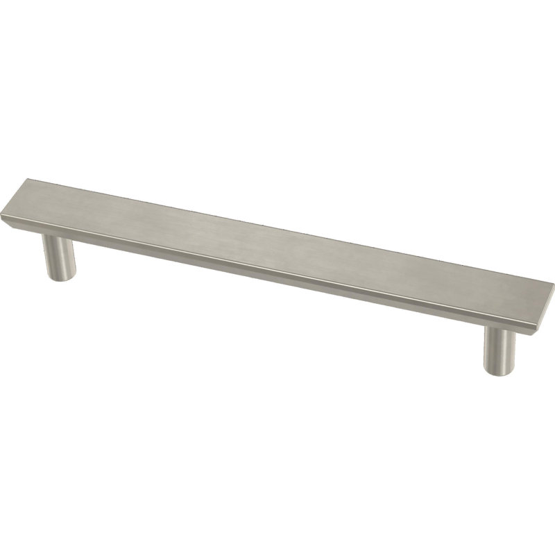 Chamfered 5 1/16" Center Bar Pull Multipack, Satin Nickel, 5 1/16" Center to Center
