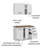 2-Piece Garage and Utility Room Storage Cabinet Set with 47 Inch Base Cabinet and 47 Inch Wall Cabinet Modular Storage Organization Unit - White