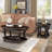 42'' Oval Wood Coffee Table(Set Of 1)-1447451262-1447451263
