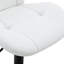 Ensemble de 2 tabourets de bar réglables en hauteur, chaises capitonnées en polyuréthane blanc avec base en métal noir et repose-pieds pour îlot de cuisine, bar, pub-131097807-131097805