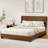 Boucle Bed Frame, Upholstered Cloud Bed Frame, Platform Bed Frame With Headboard, Modern Cream Bed Frame-2083019662-2083019698