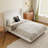 Modern Upholstered Platform Bed With Wingback Headboard with Solid Wood Legs-1786087599