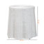 Console décorative tissée à la main avec rebord festonné Suzetta, H 27,03 po x l 27,77 po x P 27,77 po