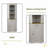 68" Tall Corner Cabinet