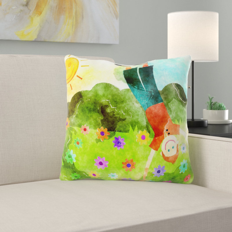 Coussin watercolour Harpa, Microsuède, Intérieur