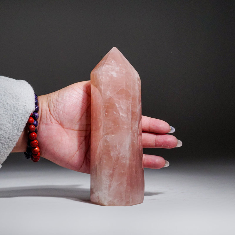 Rose Quartz Polished Point from Brazil (2 Lbs)